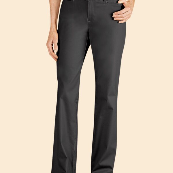 Ladies' Curvy Fit Straight Leg Flat Front Pant Thumbnail
