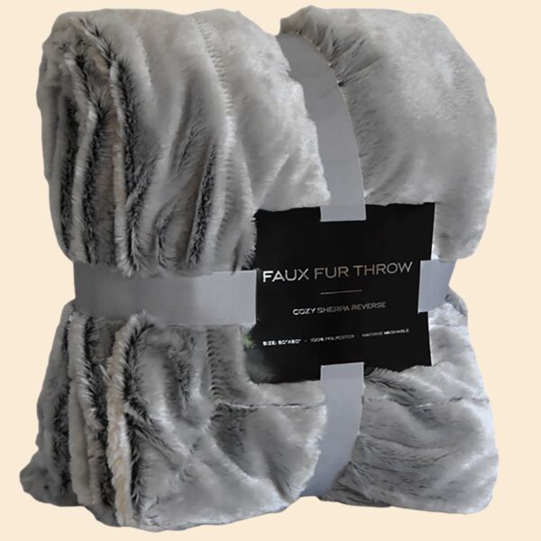 Faux Fur Sherpa Blanket Thumbnail