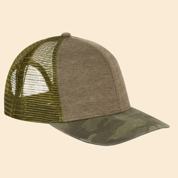 Polyester Pique Knit Trucker Hat Thumbnail