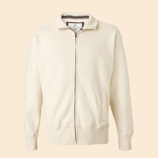 Unisex Vintage Solid Fleece Jacket Thumbnail