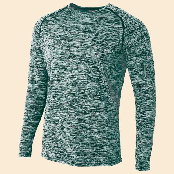 Adult Space Dye Long Sleeve Raglan T-Shirt Thumbnail