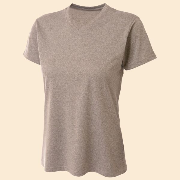 Ladies' Topflight Heather V-Neck T-Shirt Thumbnail