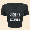 Ladies' Poly-Cotton Crop T-Shirt Thumbnail