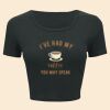 Ladies' Poly-Cotton Crop T-Shirt Thumbnail