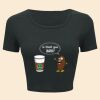 Ladies' Poly-Cotton Crop T-Shirt Thumbnail
