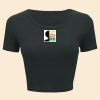Ladies' Poly-Cotton Crop T-Shirt Thumbnail