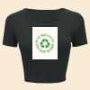 Ladies' Poly-Cotton Crop T-Shirt Thumbnail