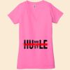 Ladies' Jersey Short-Sleeve Deep V-Neck T-Shirt Thumbnail