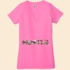 Ladies' Jersey Short-Sleeve Deep V-Neck T-Shirt Thumbnail