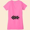 Ladies' Jersey Short-Sleeve Deep V-Neck T-Shirt Thumbnail