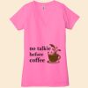 Ladies' Jersey Short-Sleeve Deep V-Neck T-Shirt Thumbnail