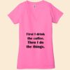 Ladies' Jersey Short-Sleeve Deep V-Neck T-Shirt Thumbnail