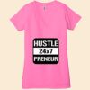 Ladies' Jersey Short-Sleeve Deep V-Neck T-Shirt Thumbnail