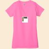 Ladies' Jersey Short-Sleeve Deep V-Neck T-Shirt Thumbnail