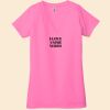 Ladies' Jersey Short-Sleeve Deep V-Neck T-Shirt Thumbnail