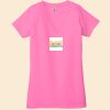 Ladies' Jersey Short-Sleeve Deep V-Neck T-Shirt Thumbnail