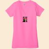 Ladies' Jersey Short-Sleeve Deep V-Neck T-Shirt Thumbnail