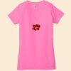 Ladies' Jersey Short-Sleeve Deep V-Neck T-Shirt Thumbnail
