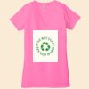Ladies' Jersey Short-Sleeve Deep V-Neck T-Shirt Thumbnail
